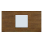 Table basse rectangulaire 47 avec étagère en verre trempé