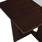 Table basse rectangulaire 47 avec étagère en verre trempé