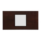 Table basse rectangulaire 47 avec étagère en verre trempé