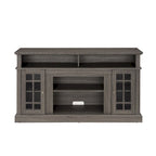 Meuble TV américain classique avec 4 étagères de rangement et 2 placards de rangement pour le salon familial ou le bureau