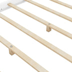 Lit plateforme bas à baldaquin en pin et MDF – Grand lit/Très grand lit