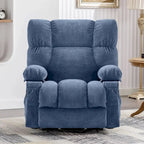 Fauteuil inclinable releveur avec chaleur, massage et chargement USB – Bleu