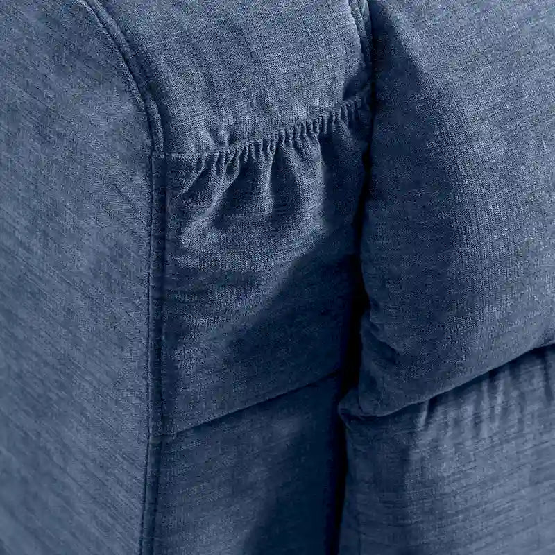 Fauteuil inclinable releveur avec chaleur, massage et chargement USB – Bleu