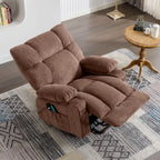 Fauteuil inclinable releveur avec chaleur, massage et chargement USB – Bleu