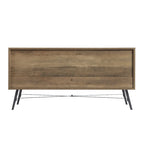 Commode horizontale à 4 tiroirs au fini noyer rustique