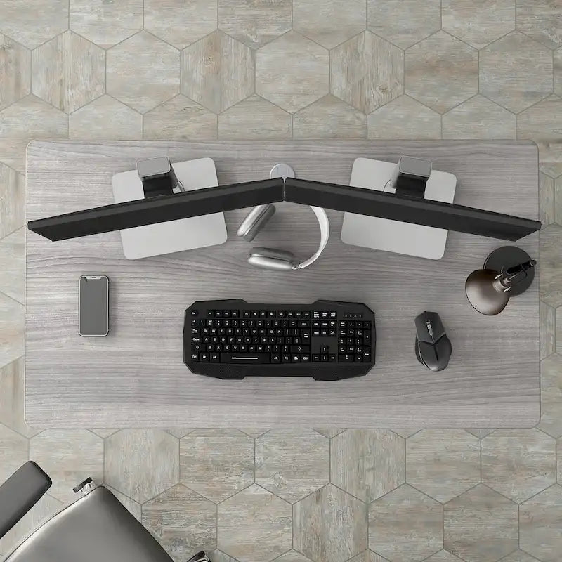 Bureau informatique 48 pouces avec passe-câbles
