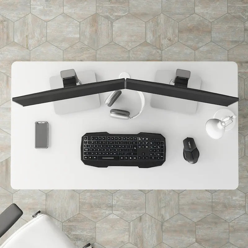 Bureau informatique 48 pouces avec passe-câbles