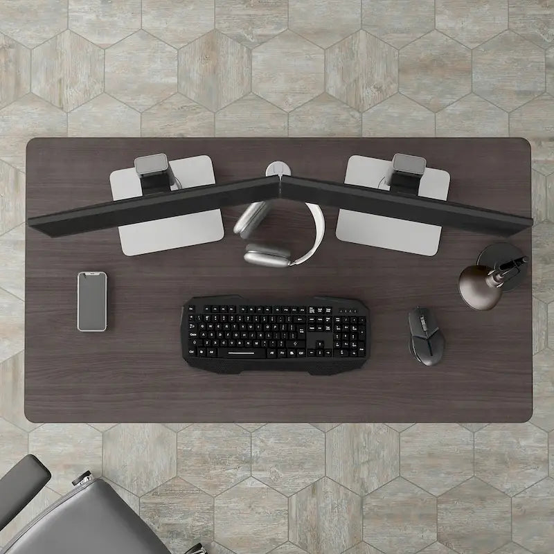 Bureau informatique 48 pouces avec passe-câbles