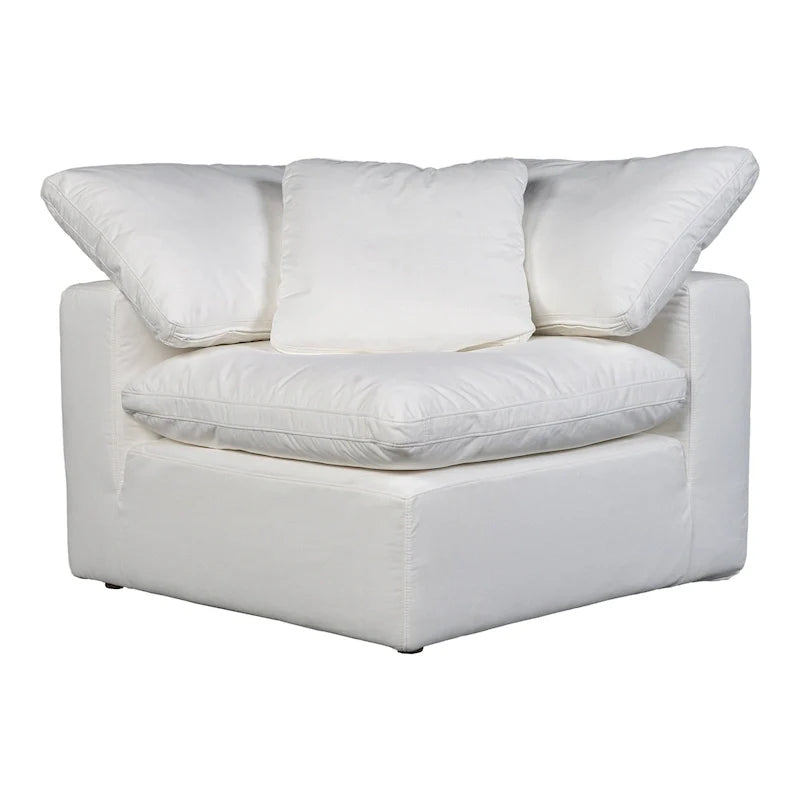 Fauteuil d'angle modulaire en tissu antitache – 38x38