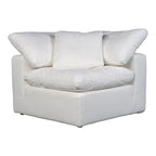 Fauteuil d'angle modulaire en tissu antitache – 38x38