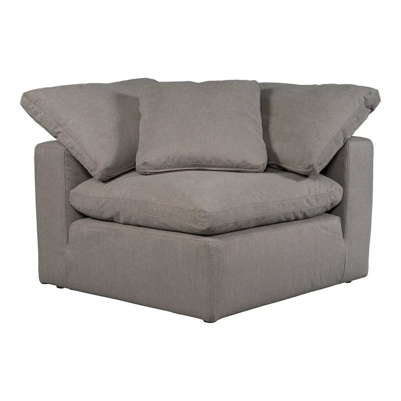 Fauteuil d'angle modulaire en tissu antitache – 38x38