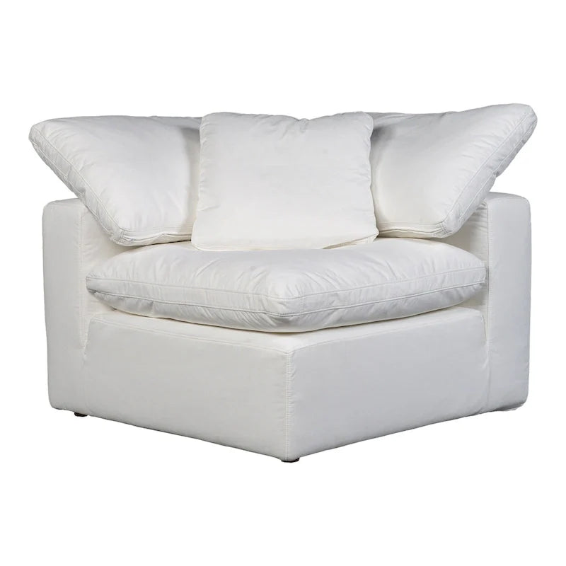 Fauteuil d'angle modulaire en tissu antitache – 38x38