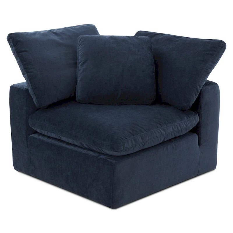 Fauteuil d'angle modulaire en tissu antitache – 38x38