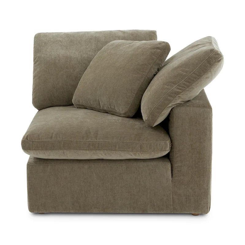Fauteuil d'angle modulaire en tissu antitache – 38x38