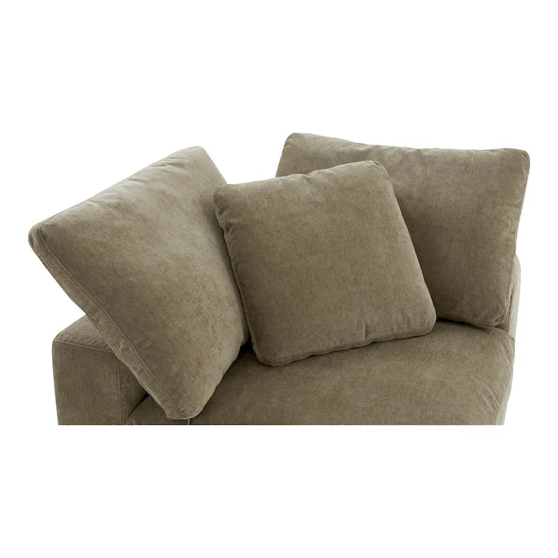 Fauteuil d'angle modulaire en tissu antitache – 38x38