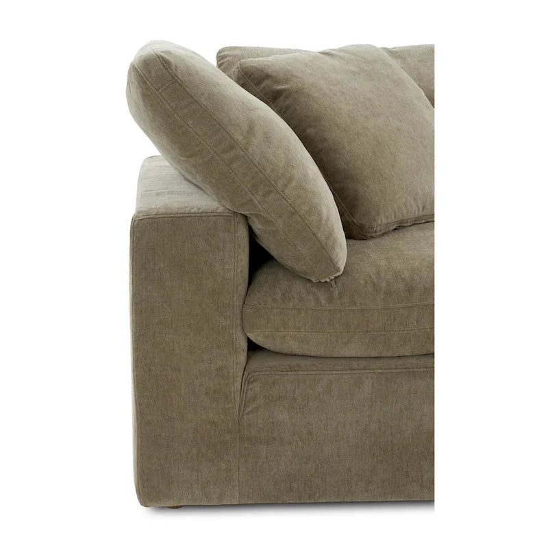 Fauteuil d'angle modulaire en tissu antitache – 38x38