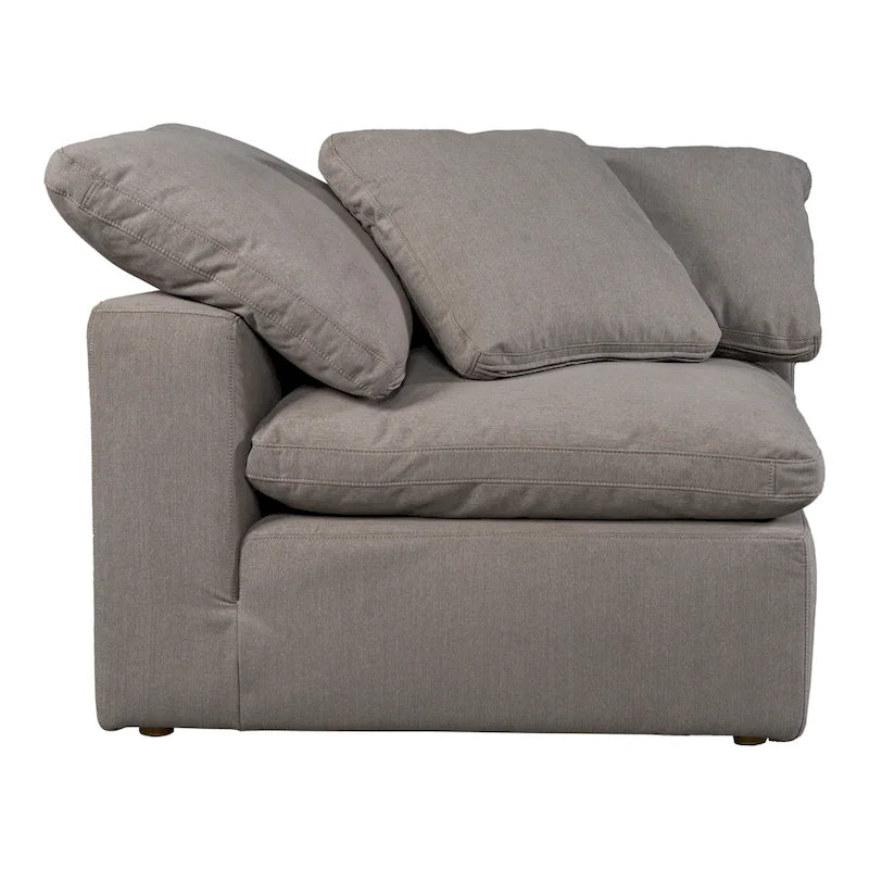 Fauteuil d'angle modulaire en tissu antitache – 38x38