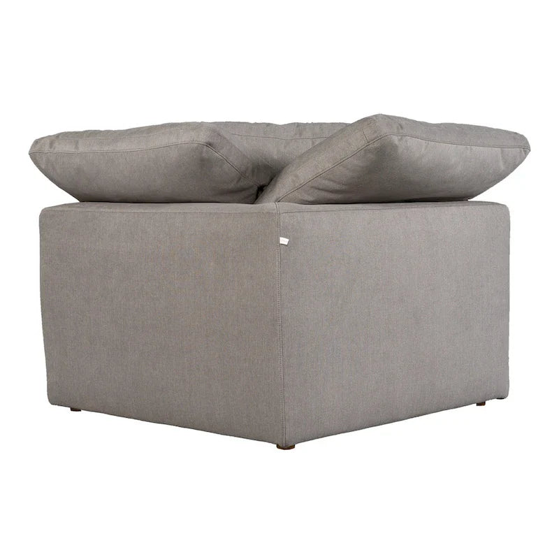Fauteuil d'angle modulaire en tissu antitache – 38x38