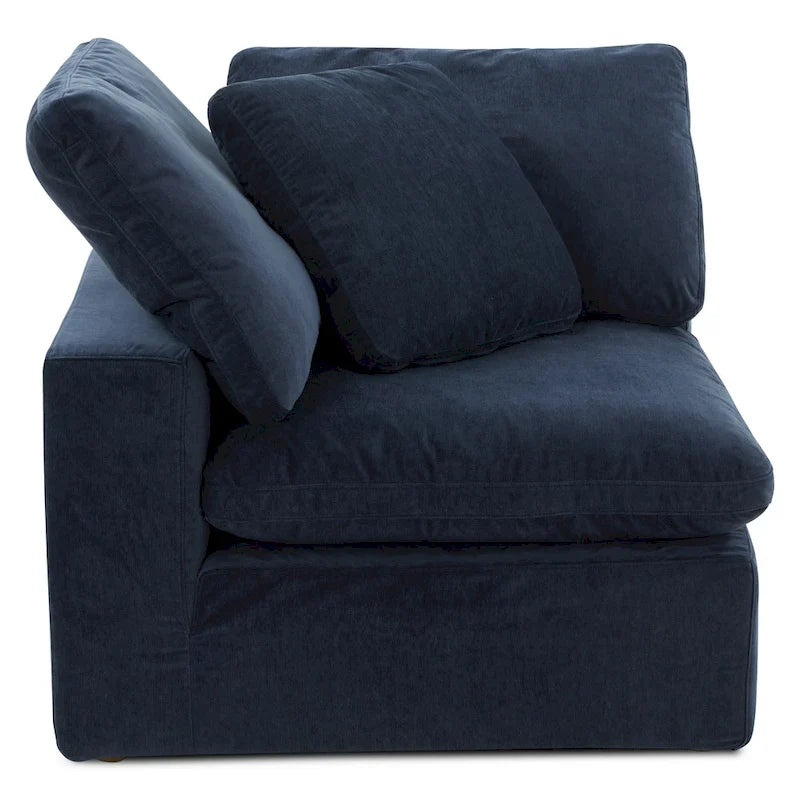 Fauteuil d'angle modulaire en tissu antitache – 38x38