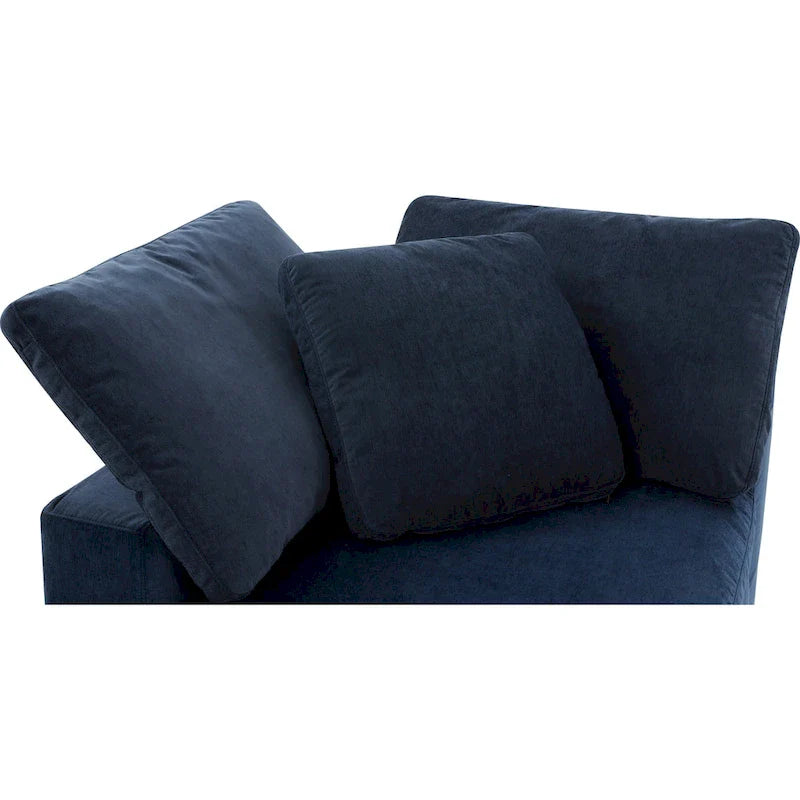 Fauteuil d'angle modulaire en tissu antitache – 38x38