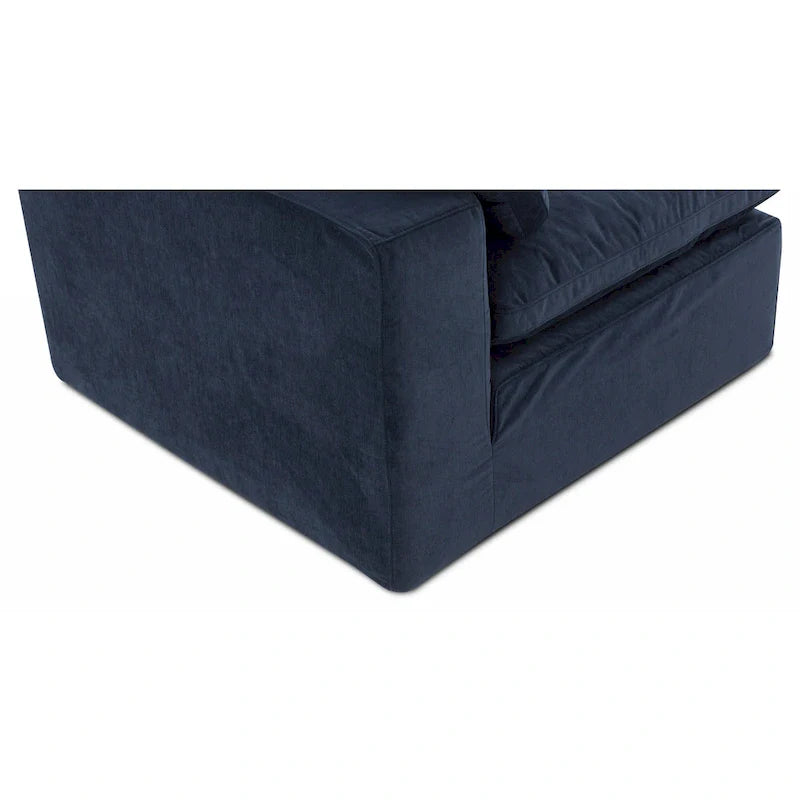 Fauteuil d'angle modulaire en tissu antitache – 38x38