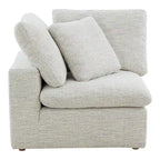 Fauteuil d'angle modulaire en tissu antitache – 38x38