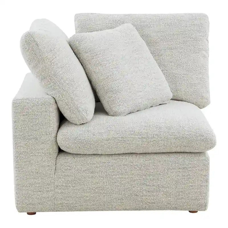 Fauteuil d'angle modulaire en tissu antitache – 38x38