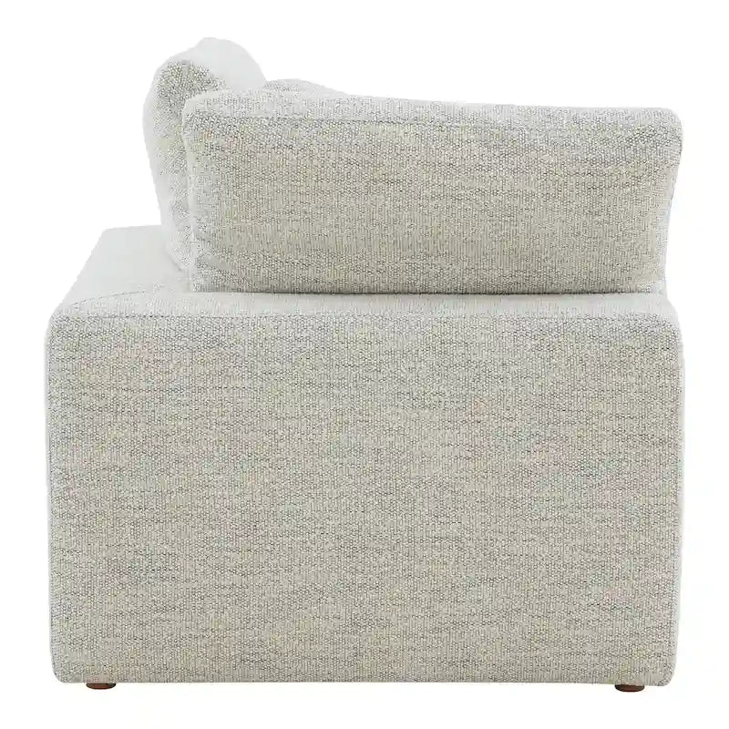 Fauteuil d'angle modulaire en tissu antitache – 38x38