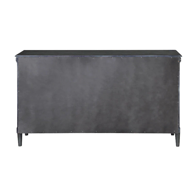 Commode double traditionnelle à 6 tiroirs de 152 cm de large