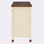 Commode de rangement à 6 tiroirs au fini patiné