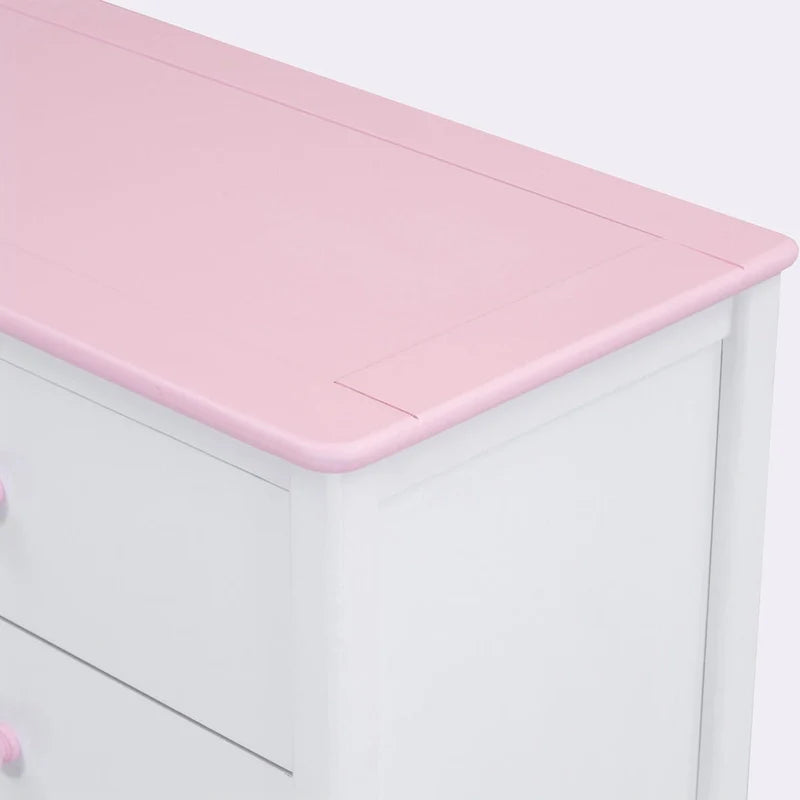 Commode de rangement à 6 tiroirs au fini patiné