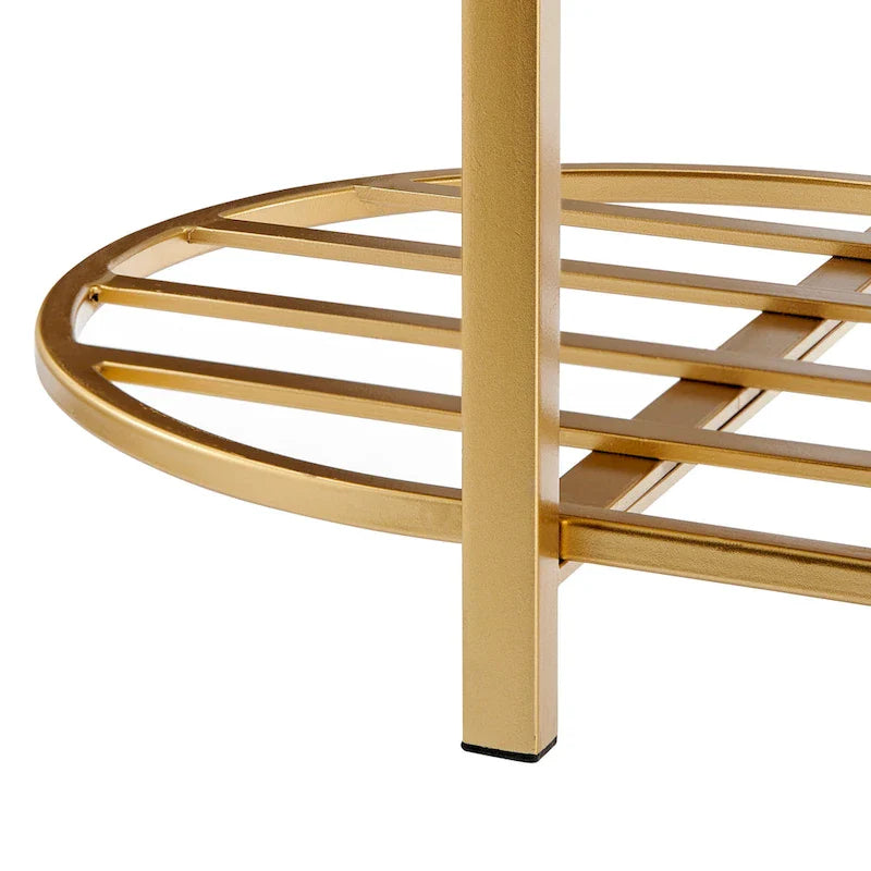 Banc rembourré en fausse fourrure de mouton avec rangement à 2 étagères