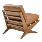 Fauteuil d'appoint style Mid-Century – Cadre en bois d'ingénierie + Tissu en polyester