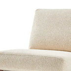 Fauteuil d'appoint style Mid-Century – Cadre en bois d'ingénierie + Tissu en polyester