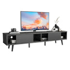 Meuble TV pour téléviseurs jusqu'à 75 po – Meuble console de divertissement de style milieu de siècle, 70 po