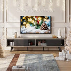 Meuble TV pour téléviseurs jusqu'à 75 po – Meuble console de divertissement de style milieu de siècle, 70 po