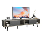 Meuble TV pour téléviseurs jusqu'à 75 po – Meuble console de divertissement de style milieu de siècle, 70 po