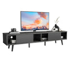 Meuble TV pour téléviseurs jusqu'à 75 po – Meuble console de divertissement de style milieu de siècle, 70 po