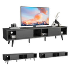 Meuble TV pour téléviseurs jusqu'à 75 po – Meuble console de divertissement de style milieu de siècle, 70 po
