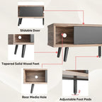 Meuble TV pour téléviseurs jusqu'à 75 po – Meuble console de divertissement de style milieu de siècle, 70 po