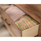 Commode à 3 tiroirs avec panneaux latéraux à chevrons