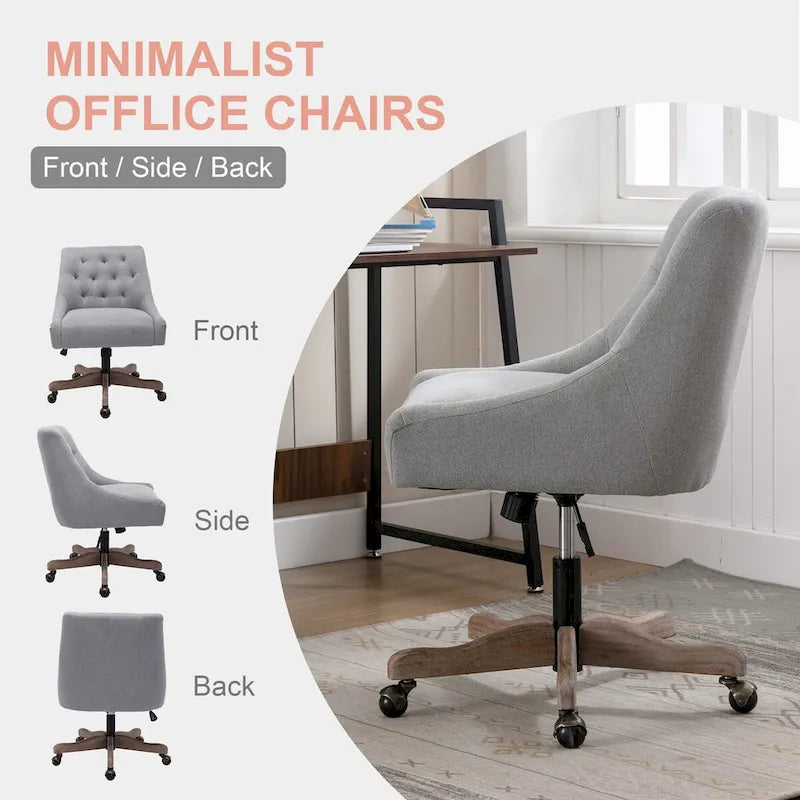 Fauteuil coquille pivotant à 360° avec hauteur réglable pour salon