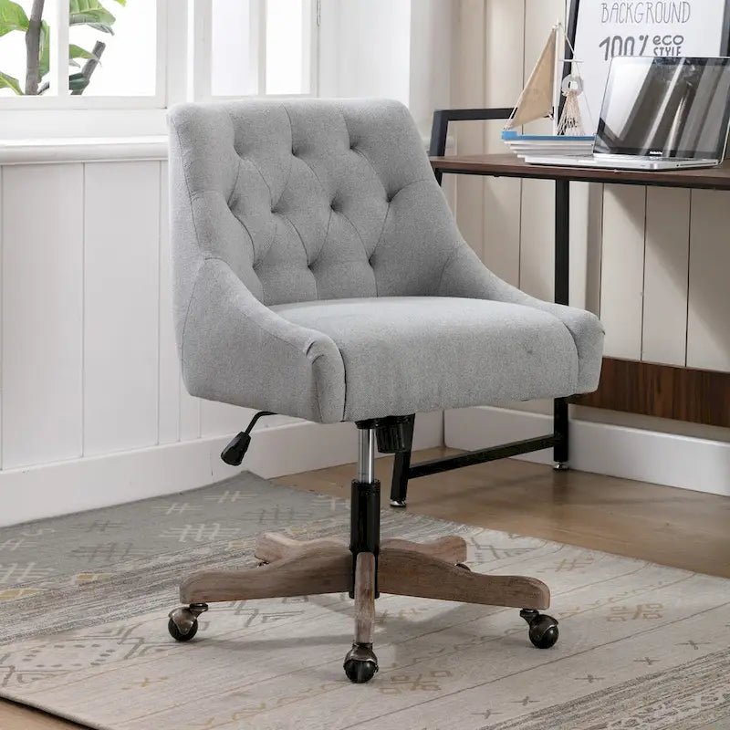 Fauteuil coquille pivotant à 360° avec hauteur réglable pour salon
