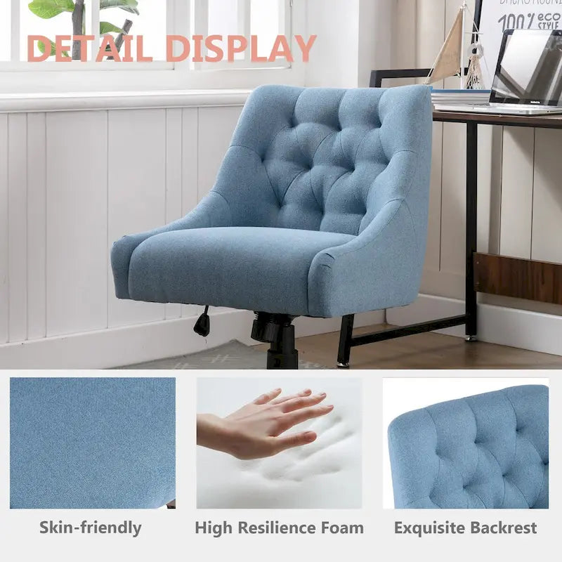 Fauteuil coquille pivotant à 360° avec hauteur réglable pour salon