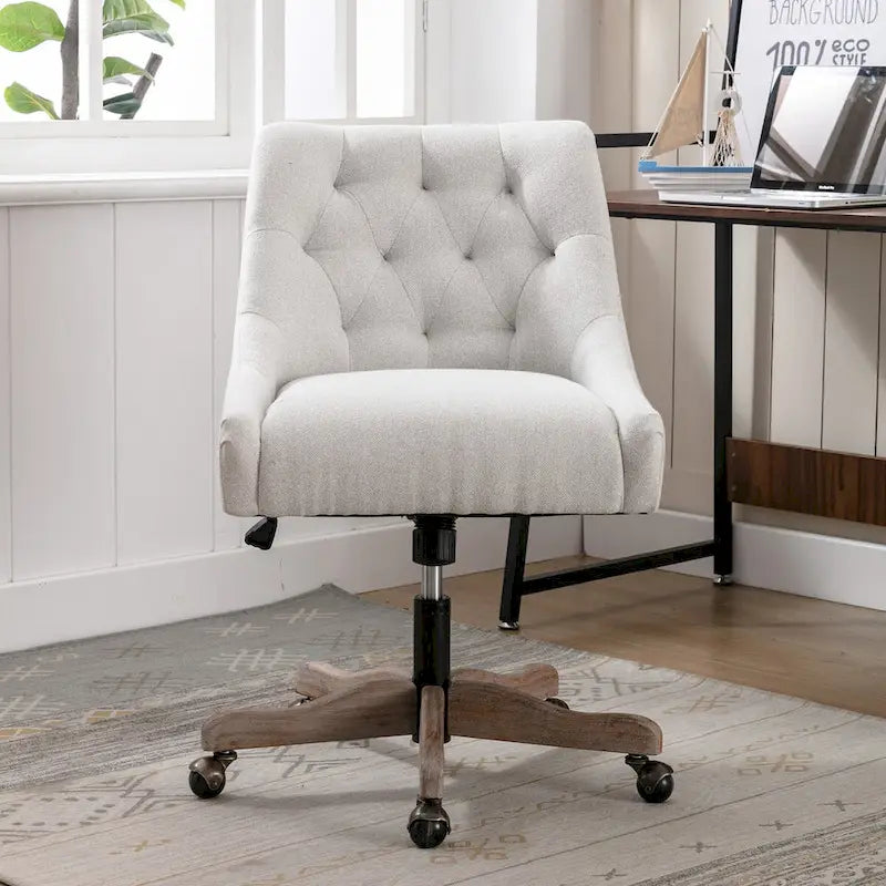 Fauteuil coquille pivotant à 360° avec hauteur réglable pour salon