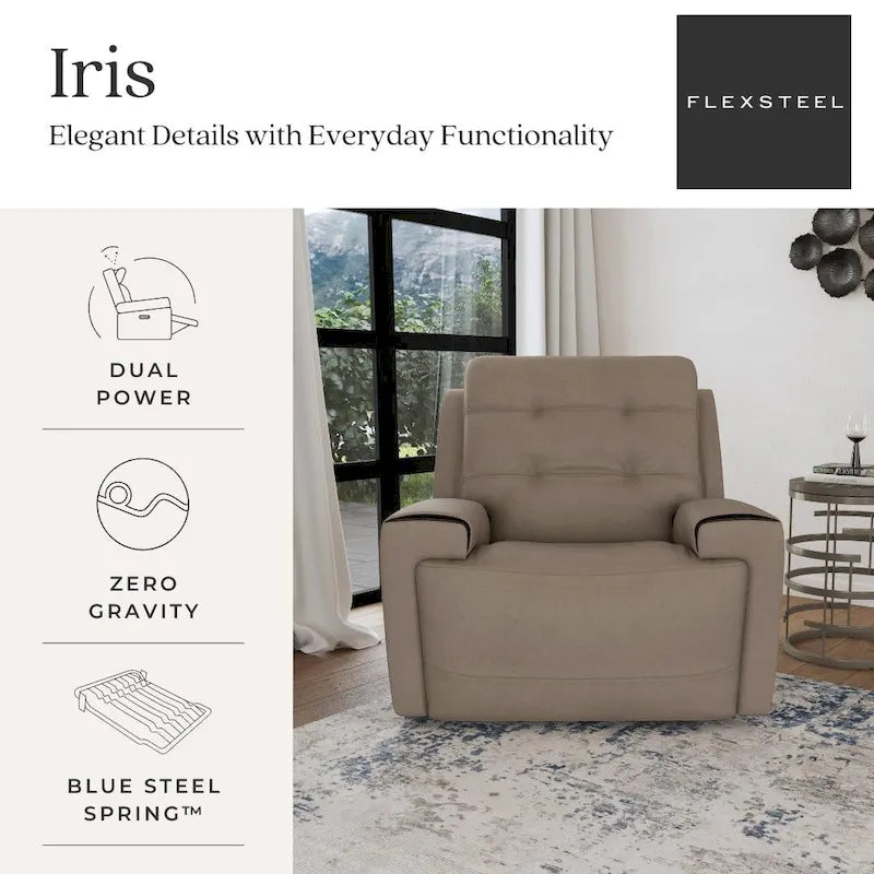 Fauteuil inclinable électrique avec appui-tête réglable