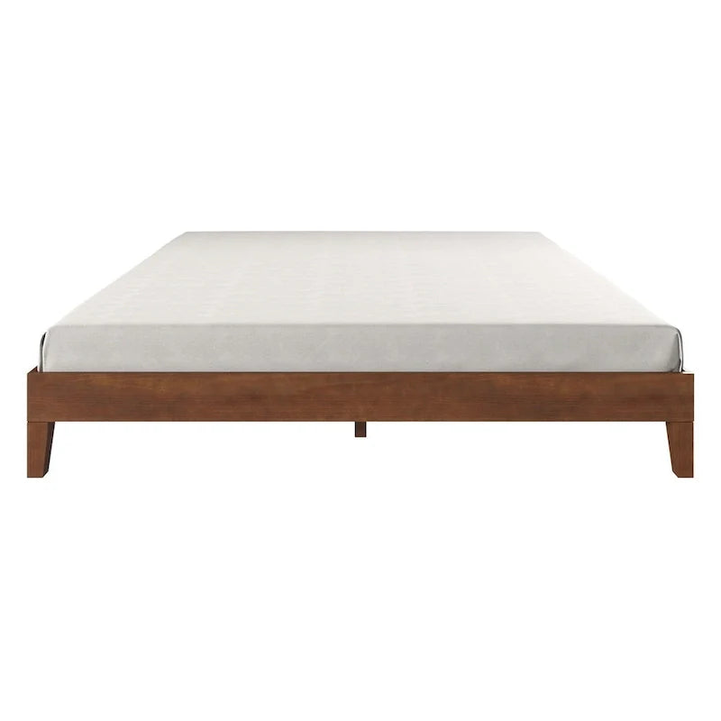 Lit plateforme King en pin massif avec support à 28 lattes